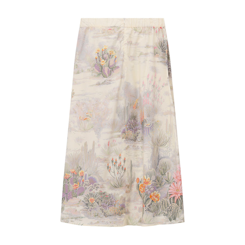 Midirock aus Baumwolle 44 / Multicolor