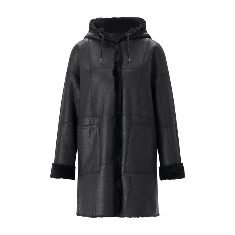 Wendbarer Mantel Aaliyah 40 / Schwarz