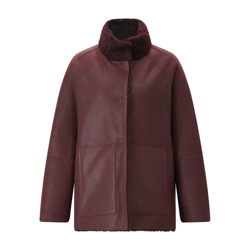 Wendejacke Grace aus Leder 40 / Rot