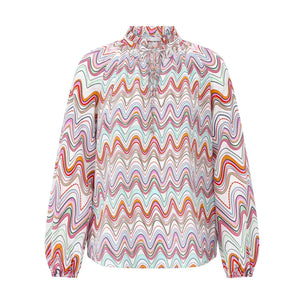 Blusenshirt aus Seide 46 / Multicolor