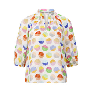 Blusenshirt mit Muster 44 / Multicolor