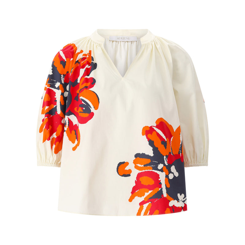 Herzen's Angelegenheit Blusenshirt mit Blumen Damen