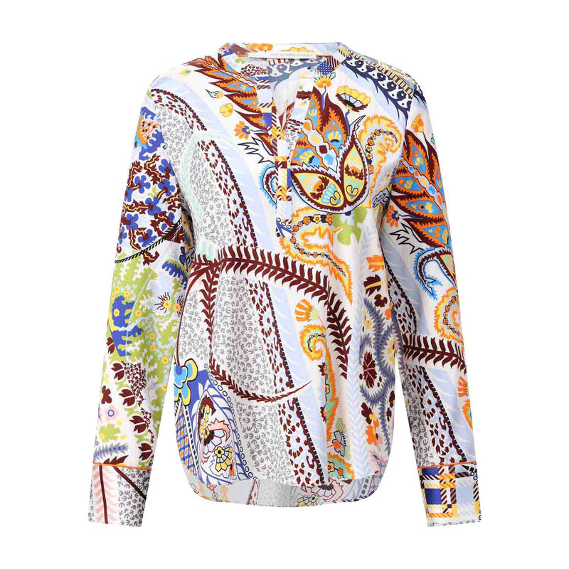 Herzen's Angelegenheit Blusenshirt aus Seide & Muster Damen