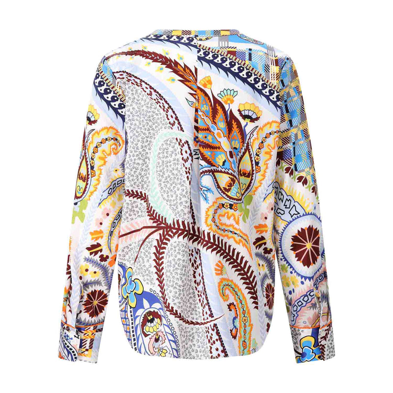 Herzen's Angelegenheit Blusenshirt aus Seide & Muster Damen