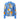 Seidenbluse mit Print 42 / Blau