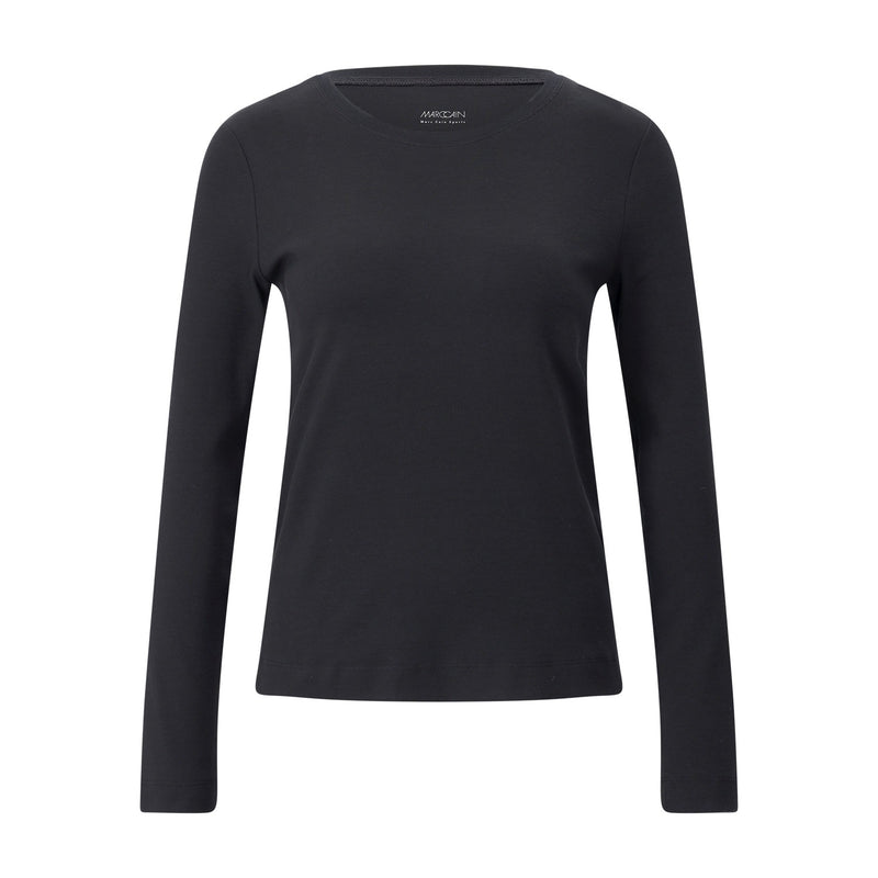 Marc Cain Langarmshirt mit Rundhalsausschnitt Damen
