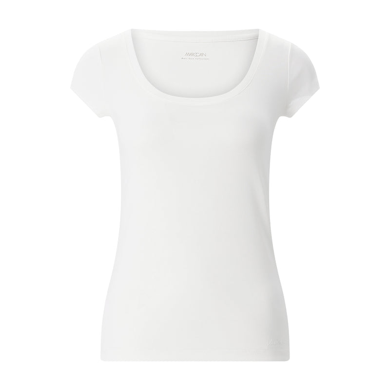 T-Shirt aus Baumwolle 46 / Weiß