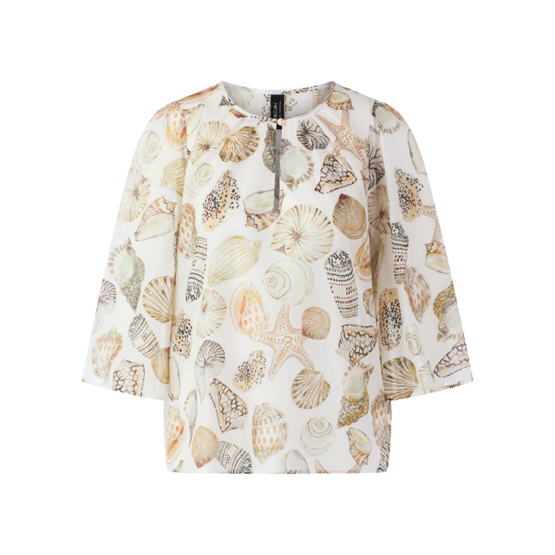 Bluse mit Muschel-Print