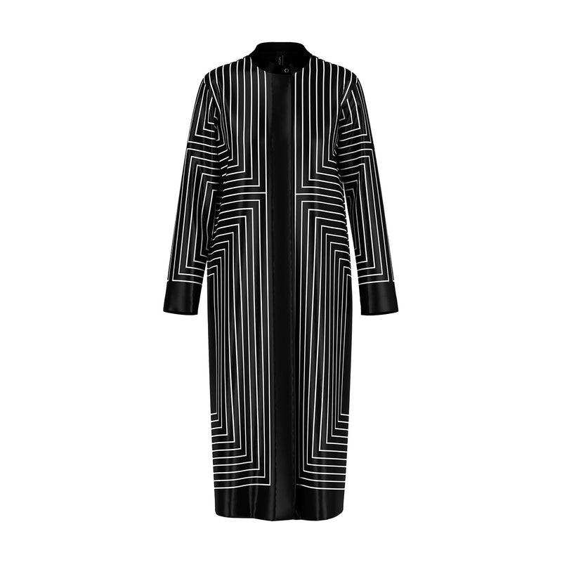 Marc Cain Midikleid aus Viskose & Seide Damen