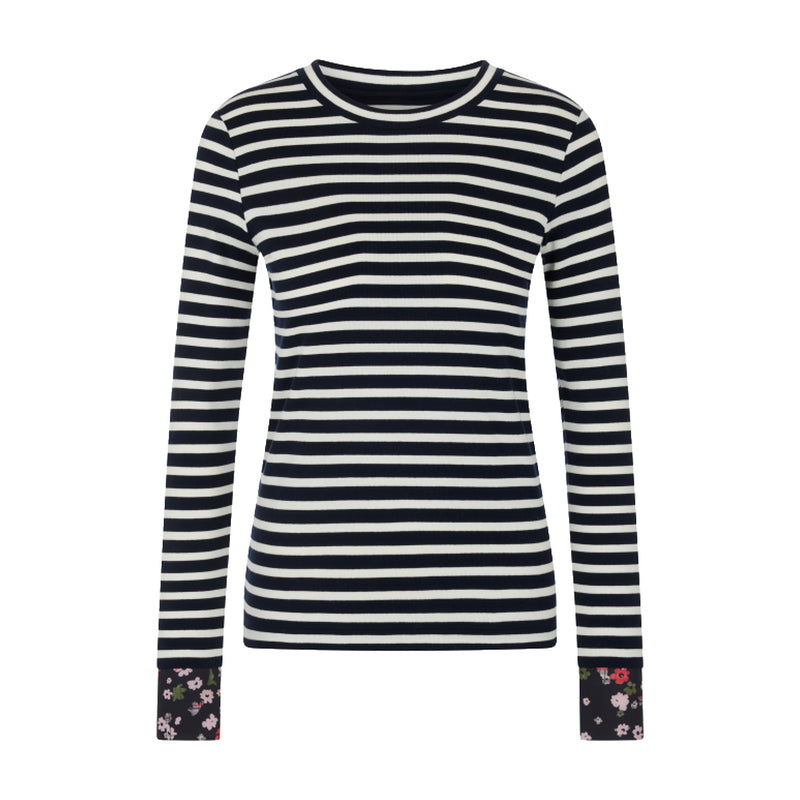 Marc Cain Langarmshirt aus Baumwoll-Mix Damen
