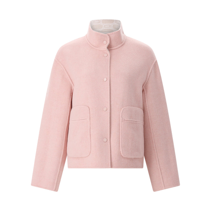 Wendejacke aus Woll-Mix 44 / Beige
