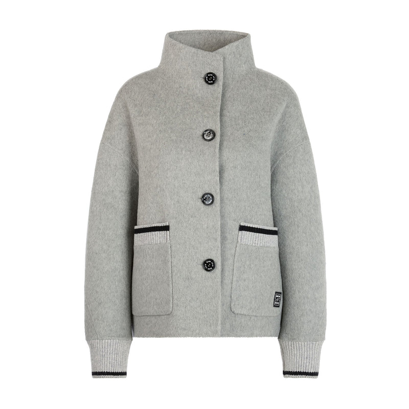 Jacke aus Kamel-Seide-Mix