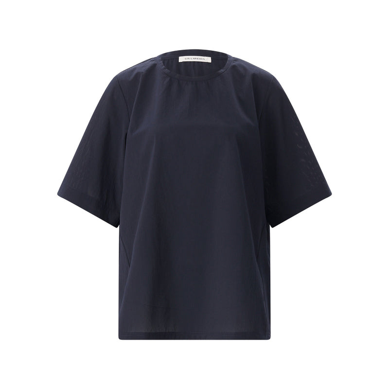 T-Shirt mit Rundhalsausschnitt L / Navy