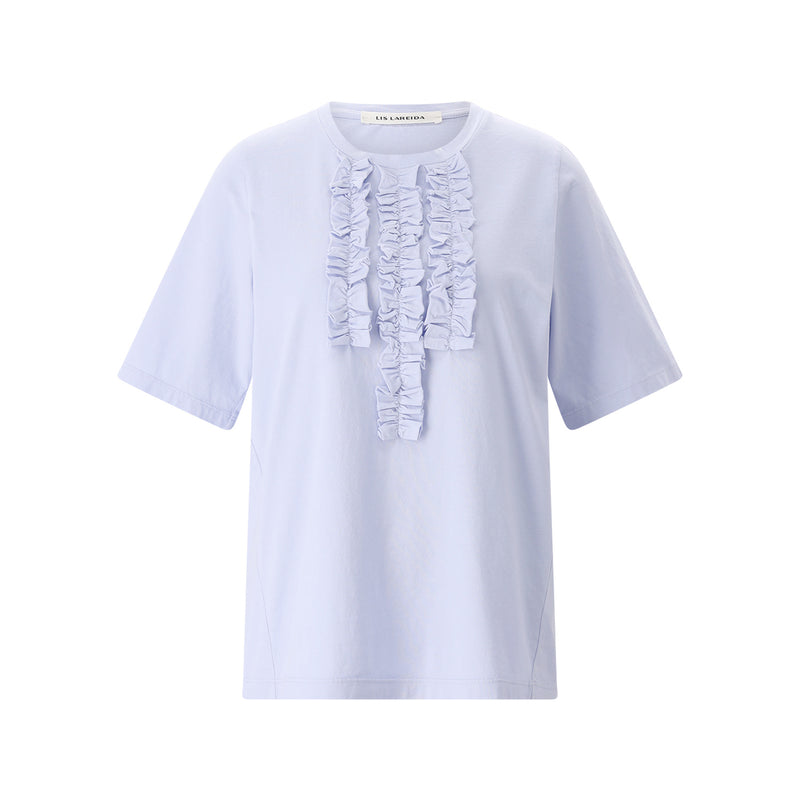 Lis Lareida T-Shirt Marylou mit Rüschen Damen