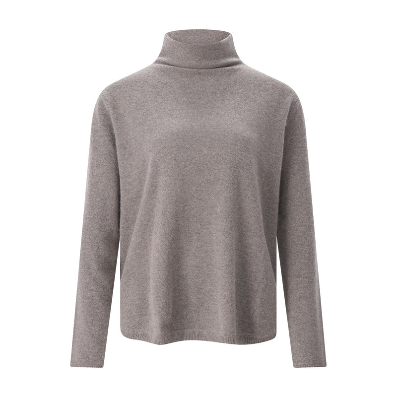 Rollkragenpullover aus Kaschmir XL / Grau