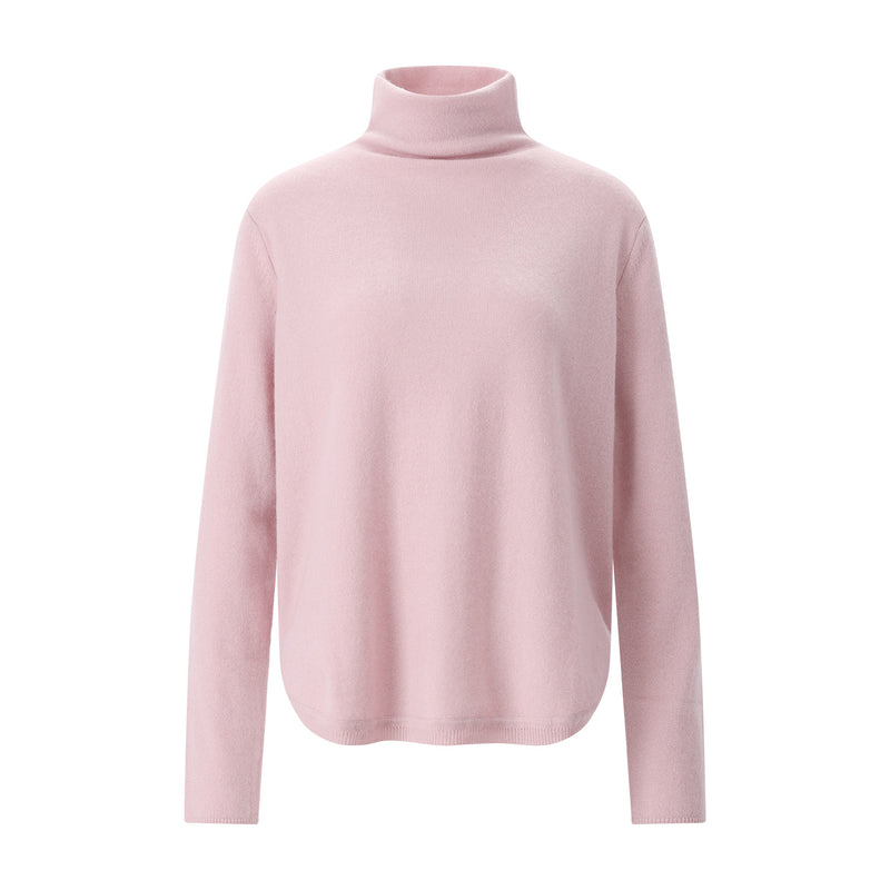 Rollkragenpullover aus Kaschmir XL / Rosa