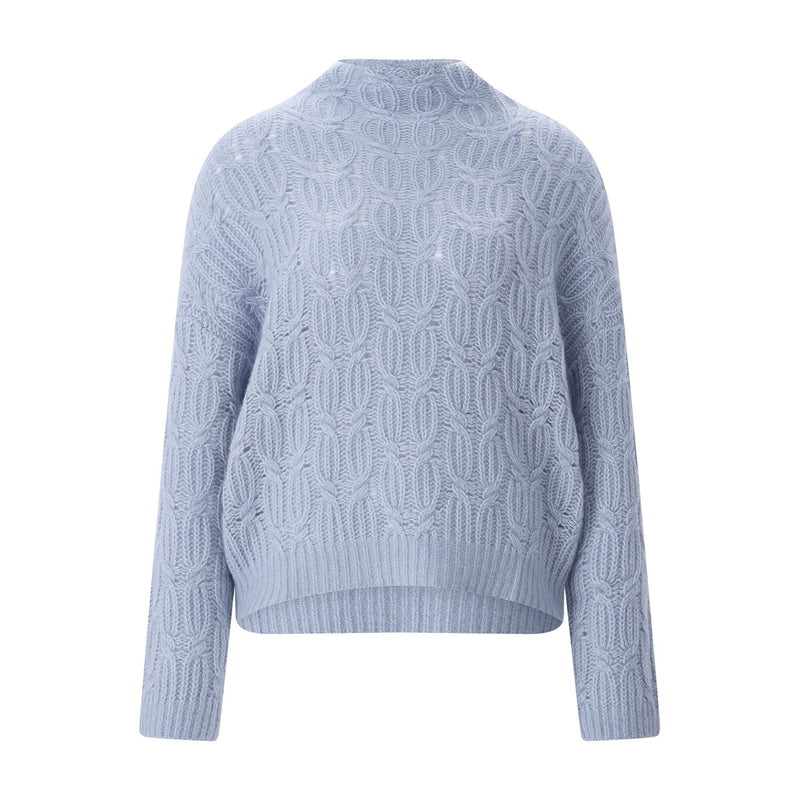 Pullover aus Kaschmir & Baumwolle 42 / Hellblau