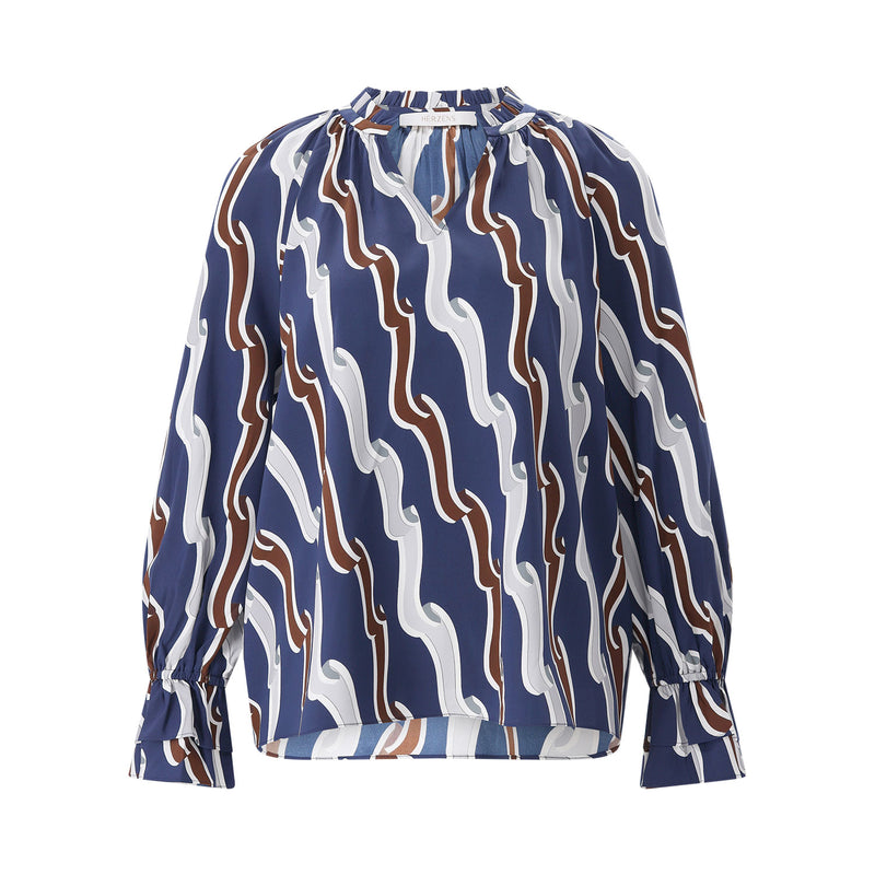 Herzen's Angelegenheit Seidenbluse mit Print Damen