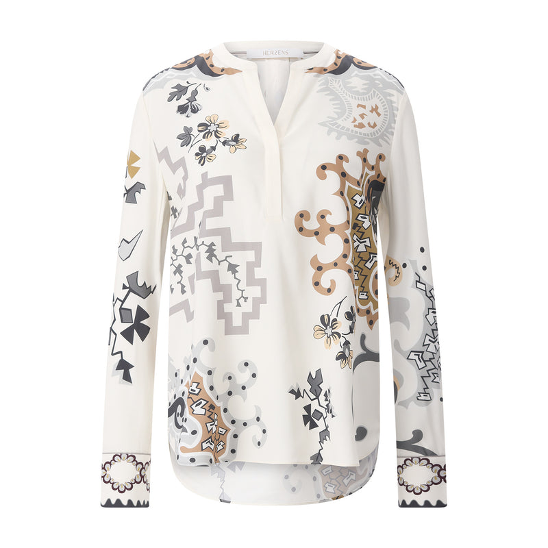 Herzens Bluse aus Seiden-Mix Damen