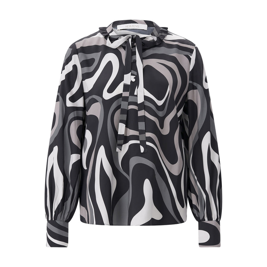 Bluse aus Seiden-Mix 46 / Multicolor