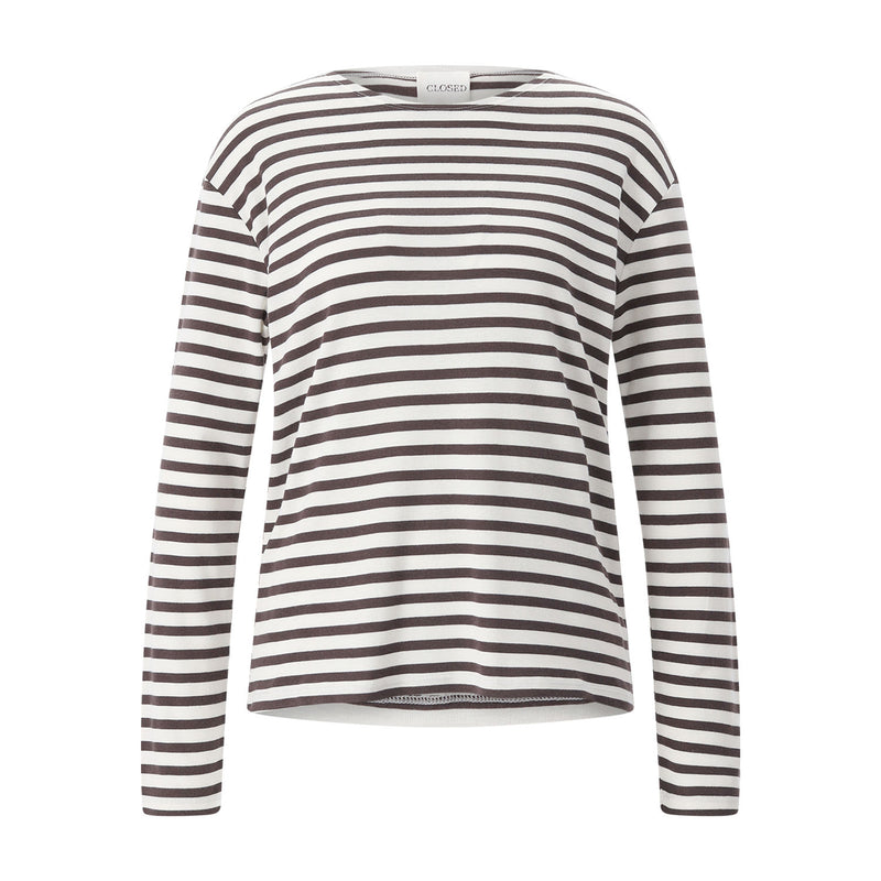 Closed Langarmshirt in Streifendesign Damen