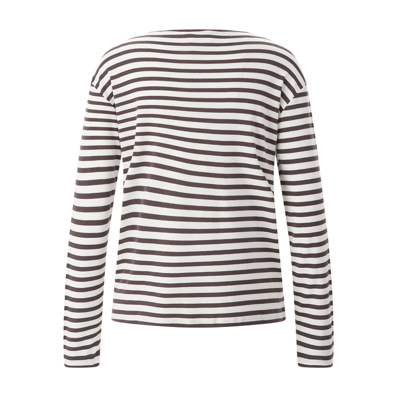 Closed Langarmshirt in Streifendesign Damen