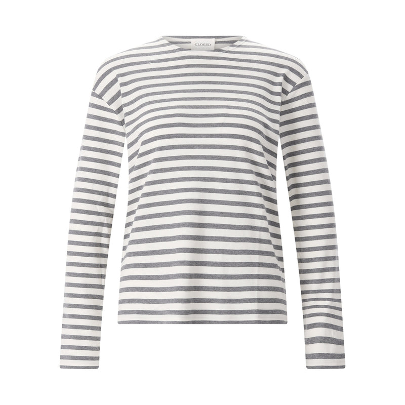 Closed Langarmshirt in Streifendesign Damen