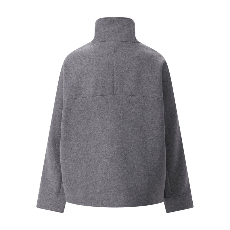 Jacke aus Woll-Mix M / Grau