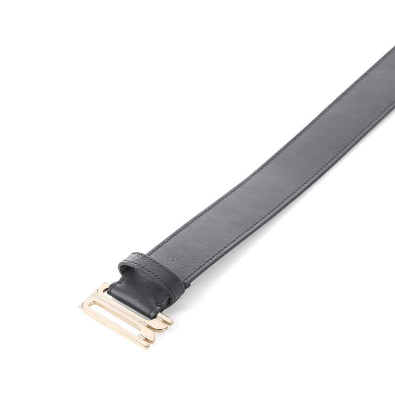 Gürtel aus Leder 90 / Schwarz