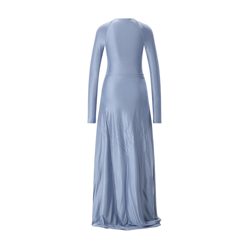 Elegantes Maxikleid 42 / Hellblau