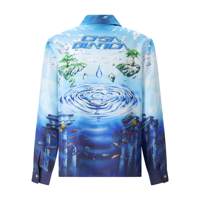 Casablanca Seidenhemd mit Print Herren