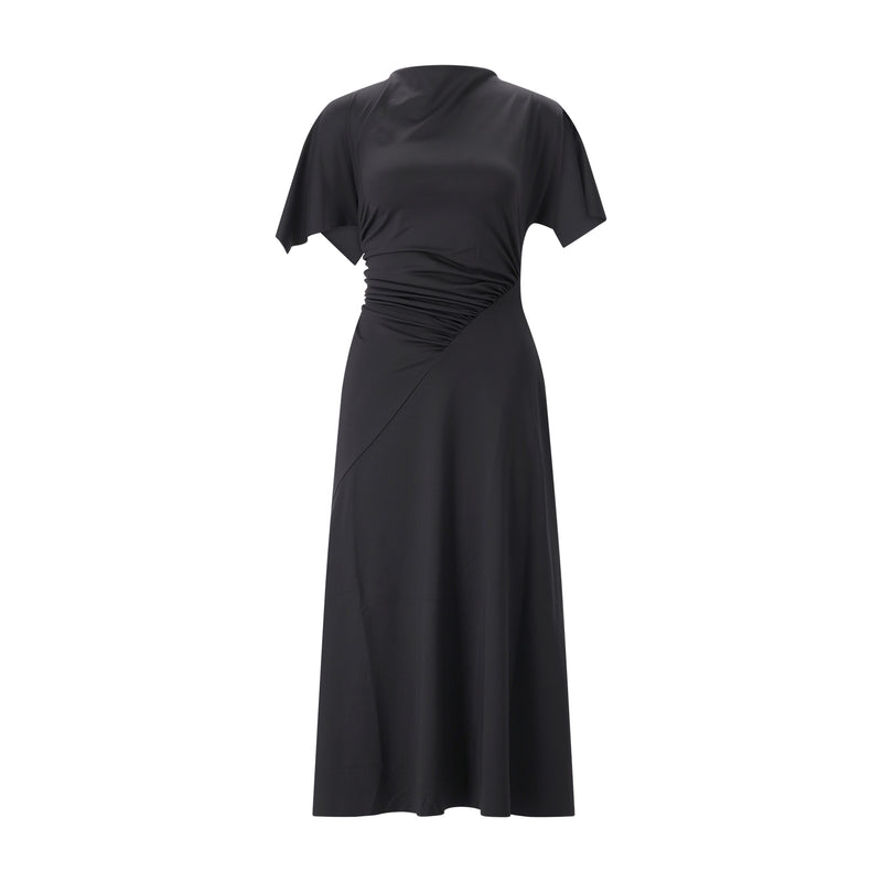 Victoria Beckham Midikleid mit Drapierung Damen