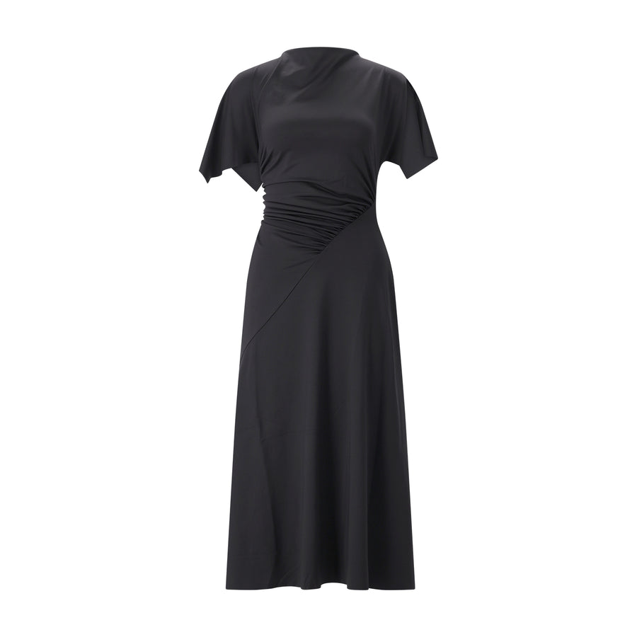 Victoria Beckham Midikleid mit Drapierung Damen