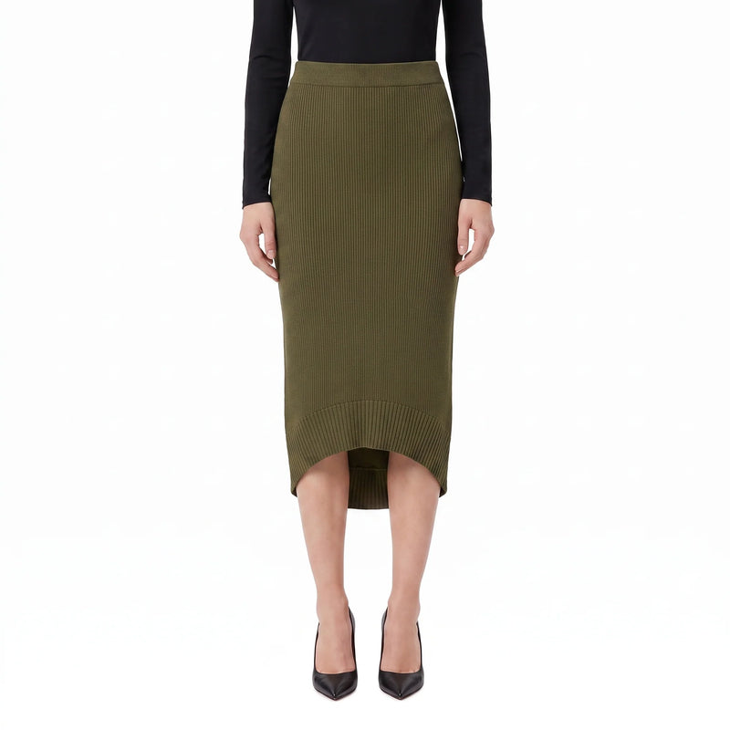 Victoria Beckham Midirock aus Merinowoll-Mix Damen
