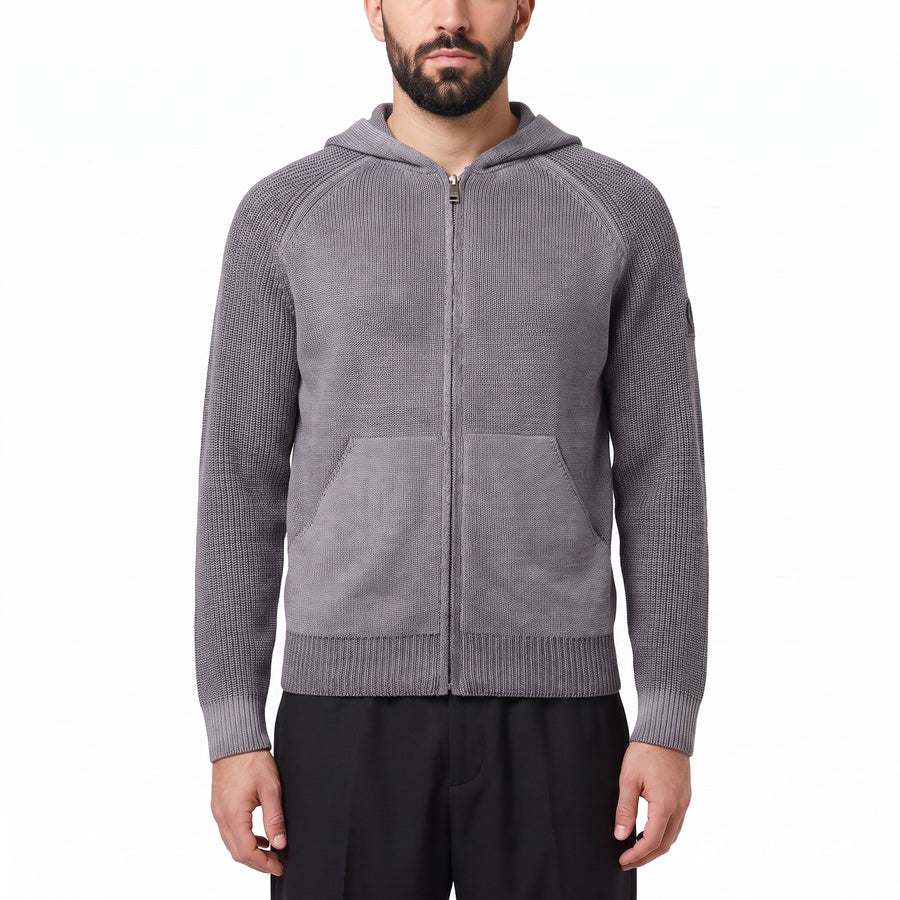 Strickjacke Garment Dye Aspect 3XL / Grau