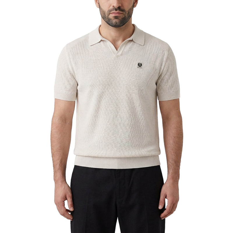 Poloshirt aus Seide und Baumwolle