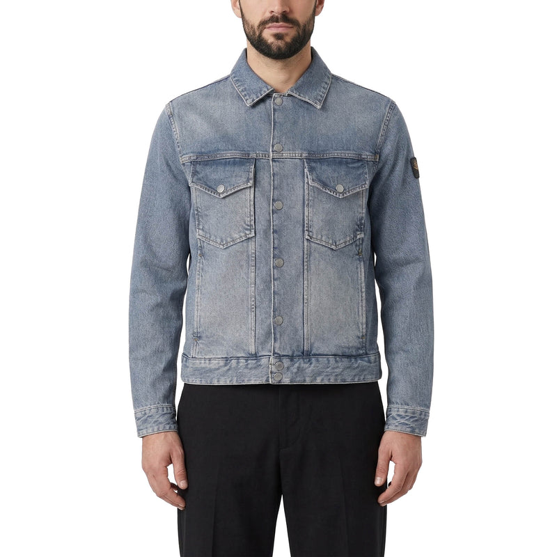 Belstaff Jeansjacke Piston mit Logo Herren