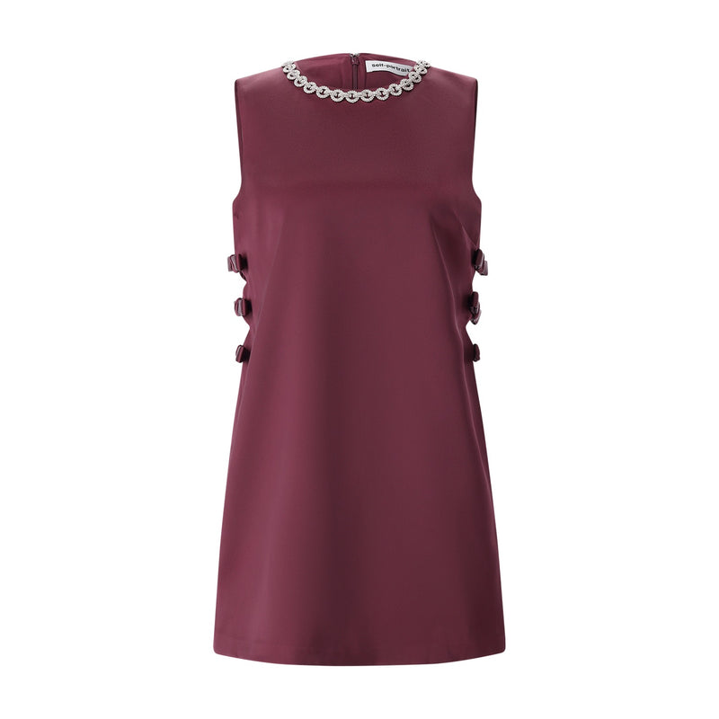 self-portrait Minikleid aus Satin Damen