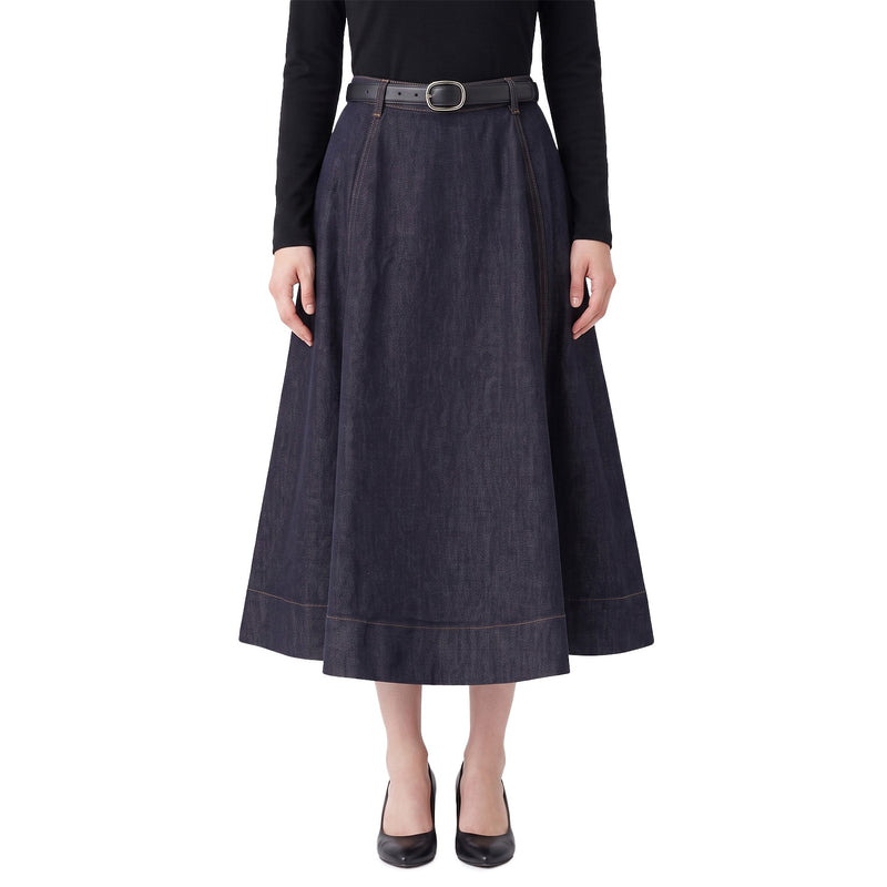 self-portrait Midirock aus Denim Damen