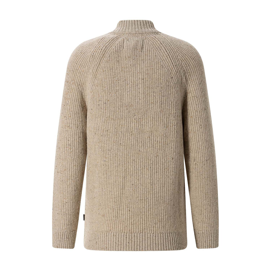 Troyer Fleck aus Woll-Mix XXL / Beige