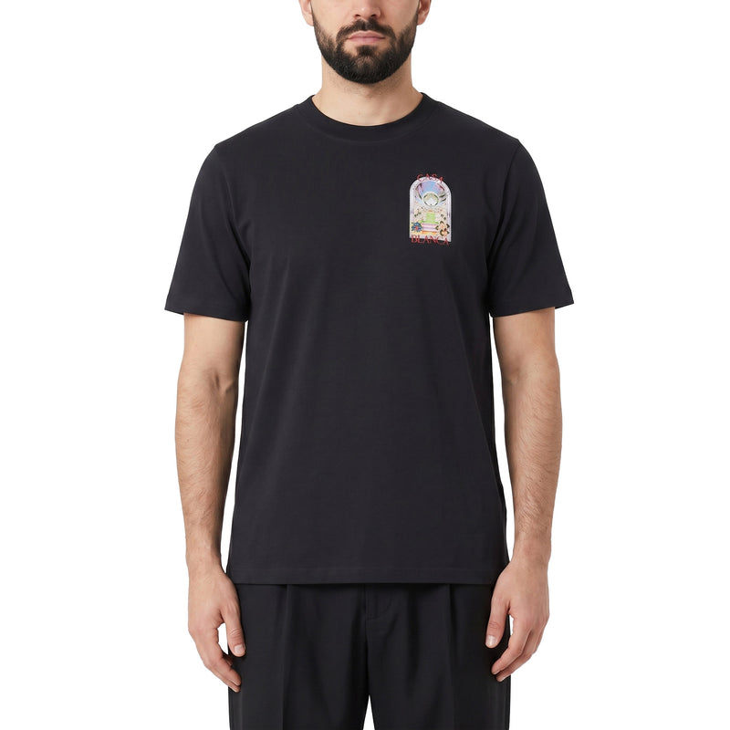 Casablanca T-Shirt Black Tennis Herren