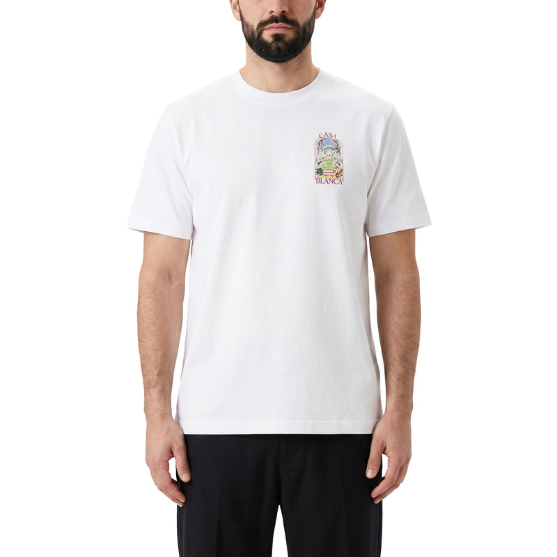 Casablanca T-Shirt White Tennis Herren