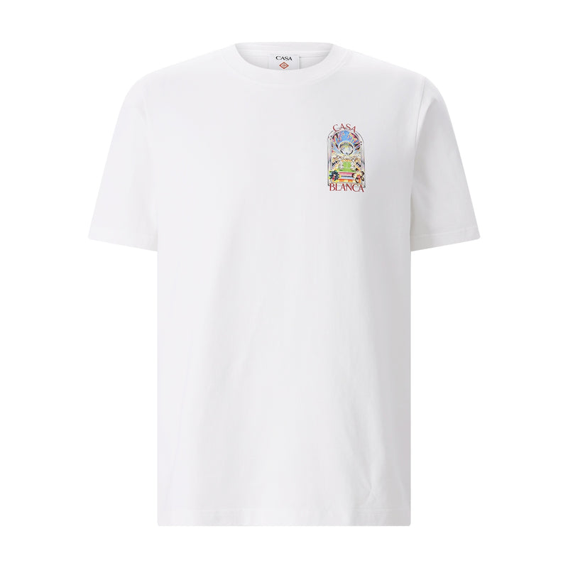 Casablanca T-Shirt White Tennis Herren