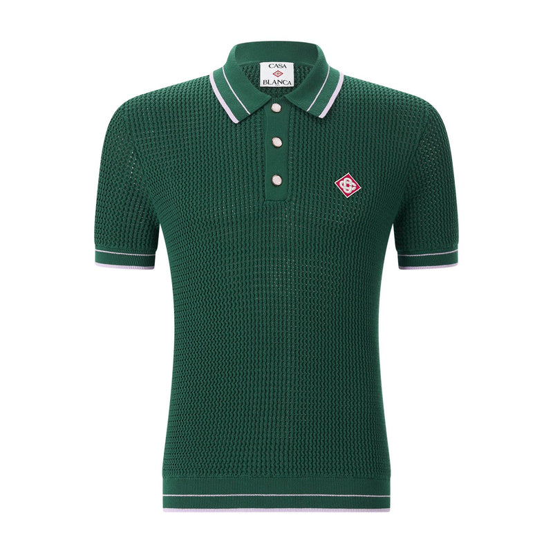 Casablanca Poloshirt aus Grobstrick Herren