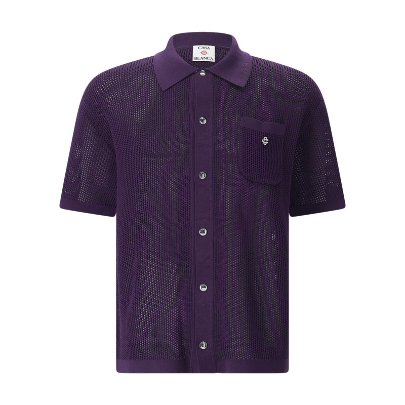 Casablanca Hemd aus Grobstrick-Mesh Herren
