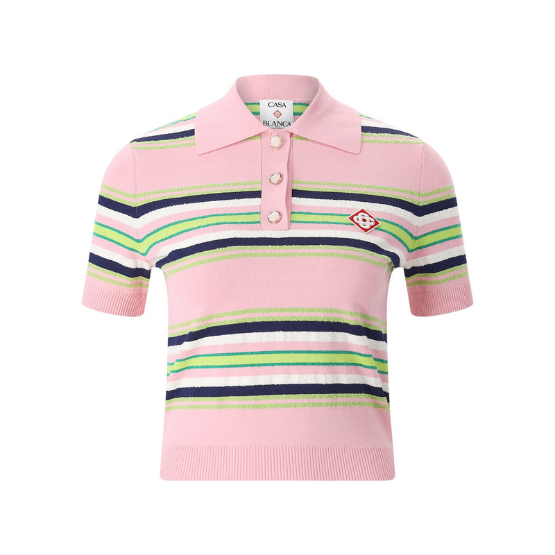 Poloshirt mit Logo L / Rosa
