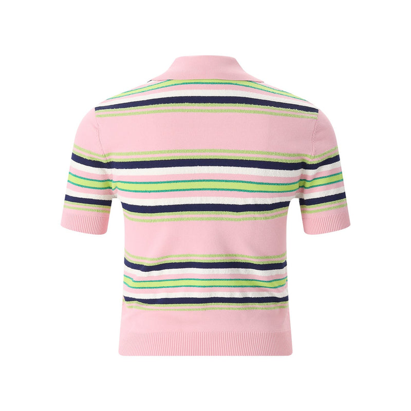 Poloshirt mit Logo L / Rosa
