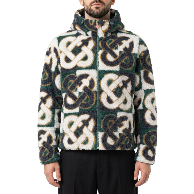 Casablanca Fleecejacke aus Woll-Mix Herren