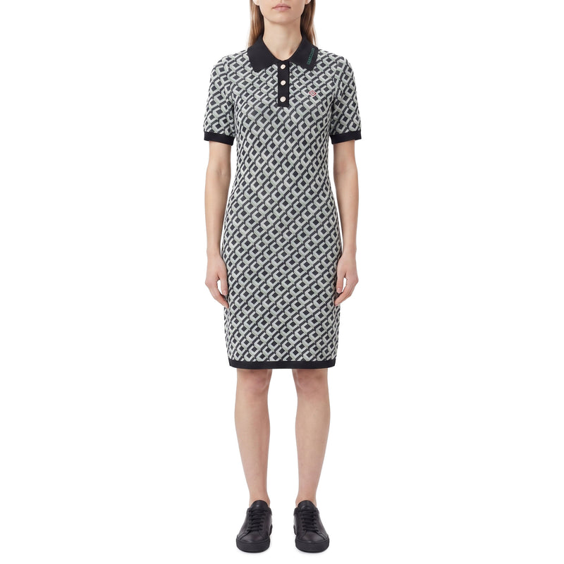 Casablanca Midi-Kleid mit Polo-Kragen Damen