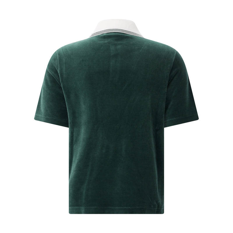 Poloshirt aus Baumwoll-Mix 3XL / green/brown/off-white